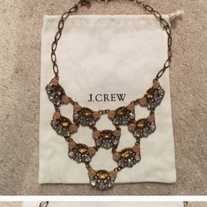 J. crew Neutral crystal delicate necklace